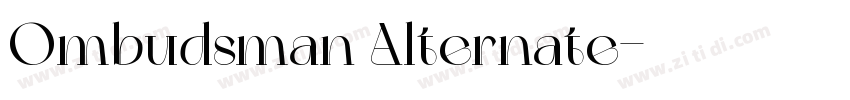 Ombudsman Alternate字体转换